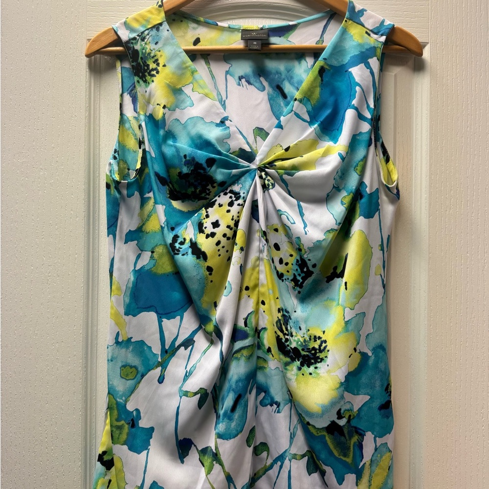 Worthington Multicolor Sleeveless Blouse